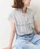 Spick & Span/≪予約≫コットンミックスノースリーブフリルブラウス◆/504143699