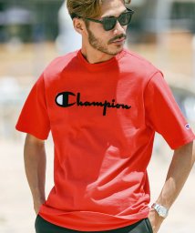 JIGGYS SHOP(ジギーズショップ)/Champion(チャンピオン)チャンピオン　ビッグロゴ半袖T / Tシャツ メンズ おしゃれ ティーシャツ 半袖 カットソー トップス クルーネック/レッド