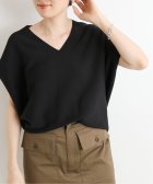 IENA/コットンストレッチ コクーンVネックプルオーバー◆/504145717