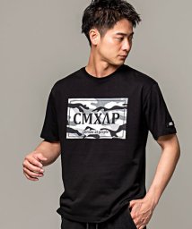 SB Select(エスビーセレクト)/CMXAP カモフラージュ柄ボックスロゴプリントクルーネック半袖Tシャツ メンズ おしゃれ カモフラージュ ボックスロゴ ロゴ メンズ プリント クルーネック /ブラック