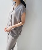 IENA/《予約》三ツ杢ロングベスト◆/504146639