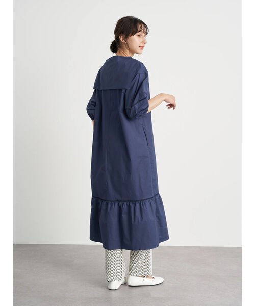 セール Web限定 セーラーカラーボリュームワンピース アースミュージック エコロジー Earth Music Ecology Magaseek