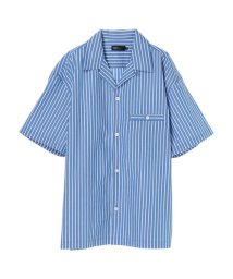 CRAFT STANDARD BOUTIQUE(クラフトスタンダードブティック)/ブロード半袖オープンカラーシャツ/ブルー