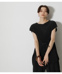 AZUL by moussy(アズールバイマウジー)/EASY PLEATS TOPS/BLK