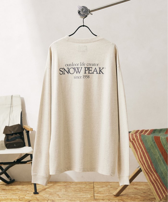 スノーピーク　限定プリントロゴTシャツ　サイズL SNOWPEAK 白　半袖