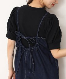 NICE CLAUP OUTLET(ナイスクラップ　アウトレット)/　【one after another】袖コンインナーTOPs/ブラック