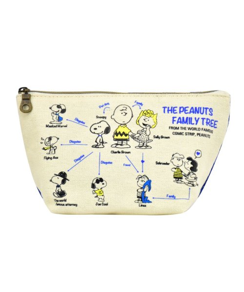 スヌーピー ポーチ 小物入れ レディース 女子 大人 高校生 大きめ キャンバス 帆布 ファスナー キャラクター グッズ 化粧ポーチ ランナー Runner Magaseek