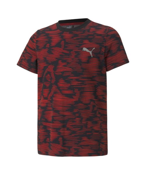 PUMA(プーマ)/キッズ ACTIVE SPORTS AOP Tシャツ 120－160cm/HIGHRISKRED