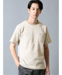 TAKA-Q(タカキュー)/【WEB限定】アーノルドパーマー/Arnold Palmer サーフニットボーダー クルー半袖Ｔシャツ/ベージュ