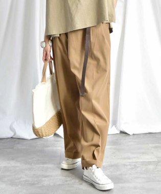 ARGO TOKYO/Belted wrap pants 22020　ベルト付きワイドパンツ　ワイドパンツ　夏パンツ　ボトムス/504148495
