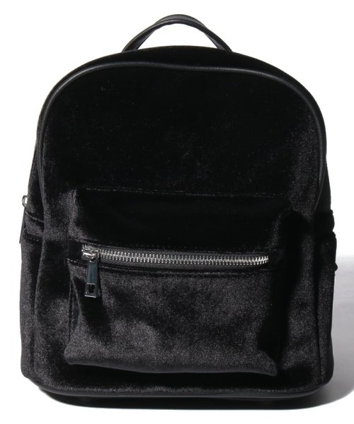 offprice.ec(offprice ec)/【PASSEPARTOUT/パスパルトゥ 】VELVET MINI RUCK /BLACK