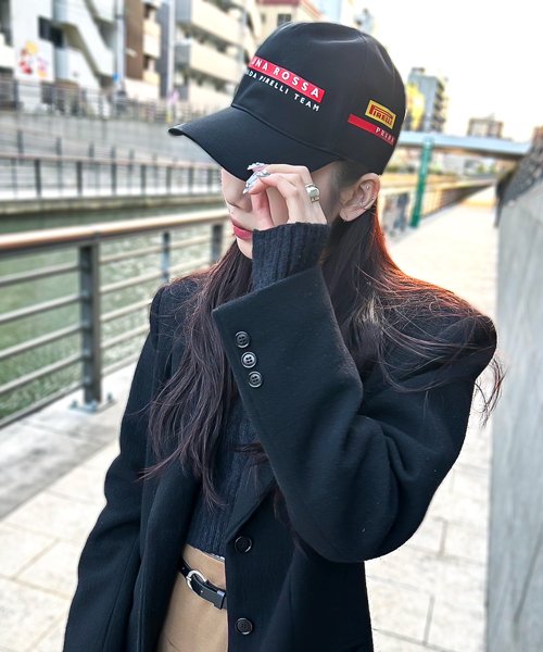 PRADA(プラダ)/【PRADA(プラダ)】PRADA プラダ LUNA ROSSA PRADA X PIRELLI CAP/ブラック