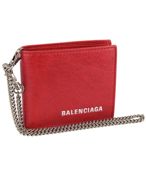 BALENCIAGA(バレンシアガ)/【BALENCIAGA(バレンシアガ)】BALENCIAGA バレンシアガ 二つ折り財布/レッド