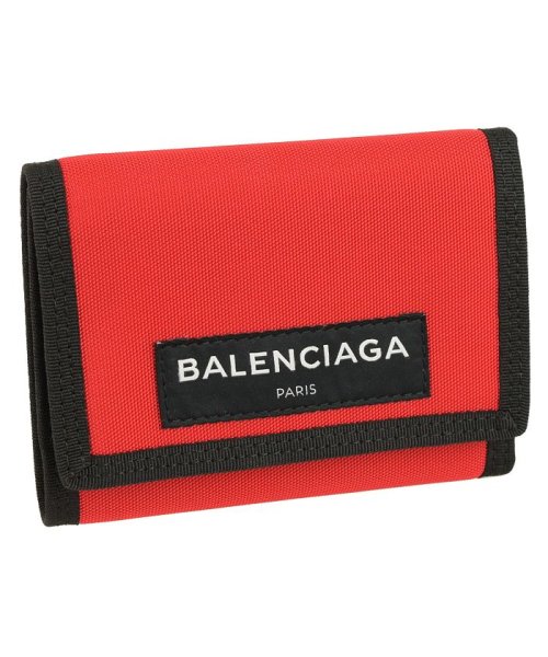 BALENCIAGA(バレンシアガ)/【BALENCIAGA(バレンシアガ)】BALENCIAGA バレンシアガ 三つ折り財布/レッド