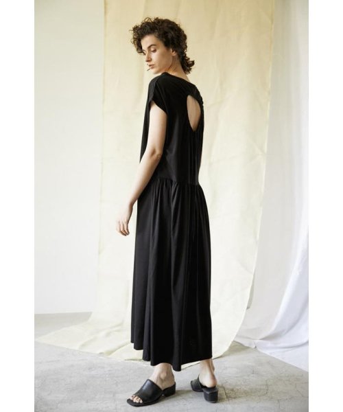 BLACK BY MOUSSY(ブラックバイマウジー)/back hole dress/BLK