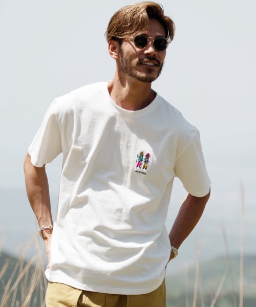 Hiker刺繍tシャツ シャツ メンズ おしゃれ ティーシャツ 半袖 カットソー トップス クルーネック ジギーズショップ Jiggys Shop Magaseek