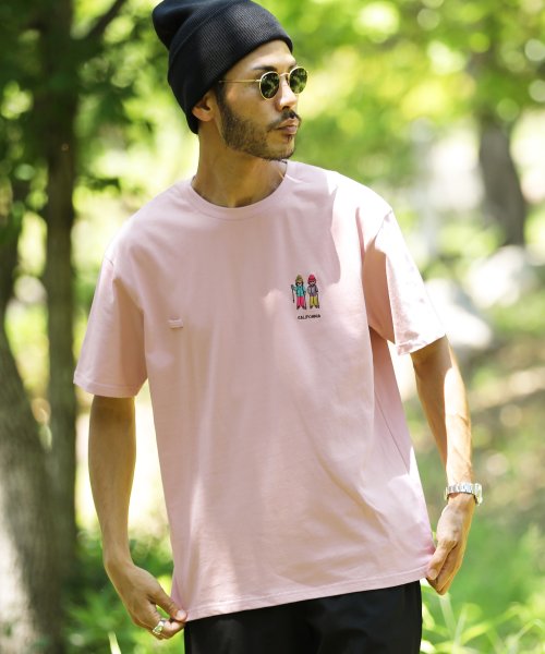 セール ジギーズショップ Jiggys Shop Hiker刺繍tシャツ シャツ メンズ おしゃれ ティーシャツ 半袖 カットソー トップス クルーネック Magaseek
