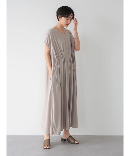 ドロストギャザーvネックカットワンピース アメリカン ホリック American Holic Magaseek