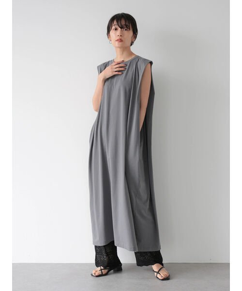 セール ショルダータックノースリーブカットワンピース アメリカン ホリック American Holic Magaseek