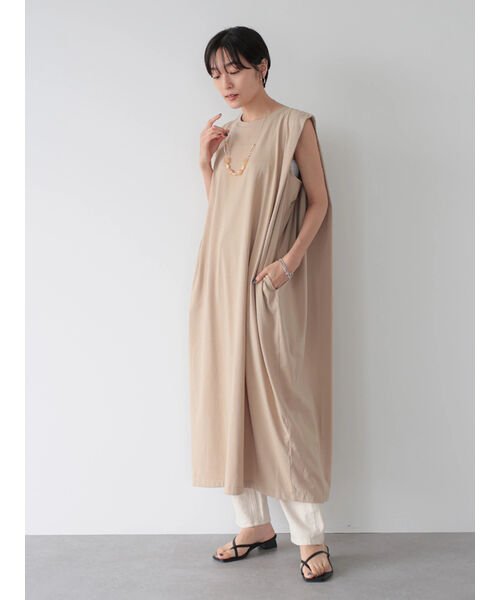 セール ショルダータックノースリーブカットワンピース アメリカン ホリック American Holic Magaseek
