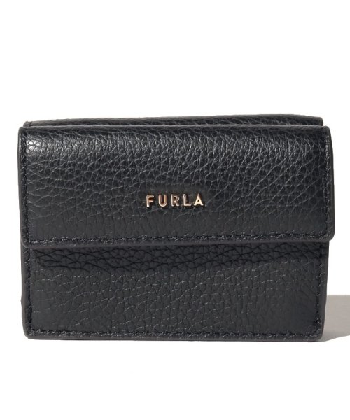 FURLA(フルラ)/【FURLA】フルラ　三つ折り財布  PCY9UNO HSF000 BABYLON S COMPACT WALLET/ブラック