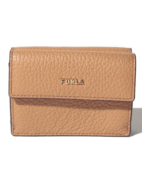 FURLA(フルラ)/【FURLA】フルラ　三つ折り財布  PCY9UNO HSF000 BABYLON S COMPACT WALLET/キャメル