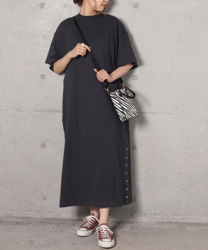 セール Sportwear スポーツウエア 半袖サイドボタンtシャツワンピース フレディアンドグロスター Fredy Gloster Magaseek