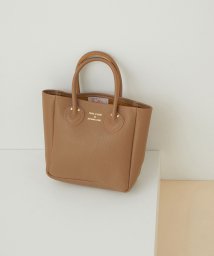 ADAM ET ROPE'(アダム　エ　ロペ)/【YOUNG&OLSEN】別注 EMBOSSED LEATHER TOTE S/ブラウン（22）