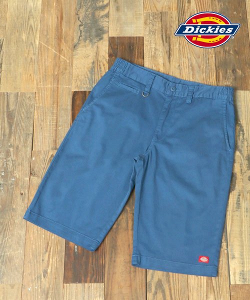 marukawa shonan(marukawa shonan)/【Dickies/ディッキーズ】ストレッチコットン ショートパンツ ハーフパンツ ユニセックス カジュアル ツイル　/ブルー