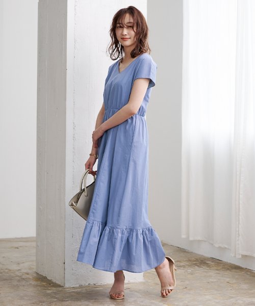 クーポン開催中 コットンフレンチスリーブフレアワンピース ユアーズ Ur S Magaseek
