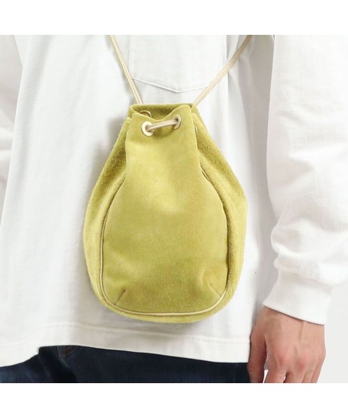 hobo(ホーボー)/ホーボー ショルダーバッグ hobo 巾着バッグ COW LEATHER DRAWSTRING BAG カウレザー 斜めがけ 軽量 日本製 HB－BG3310/ベージュ