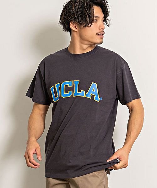 SB Select(エスビーセレクト)/UCLA ロゴプリントクルーネック半袖ビッグTシャツ ユーシーエルエー Tシャツ メンズ カレッジロゴ ルーズシルエット カルフォルニア ロサンゼルス トップス/その他