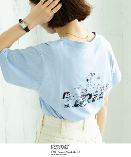 セール ウィメンズ クリニクラウン Peanuts Tシャツ21ss Snoopy スヌーピー コーエン Coen Magaseek