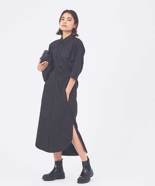 ウエストマークシャツワンピース Qualite Qualite Magaseek