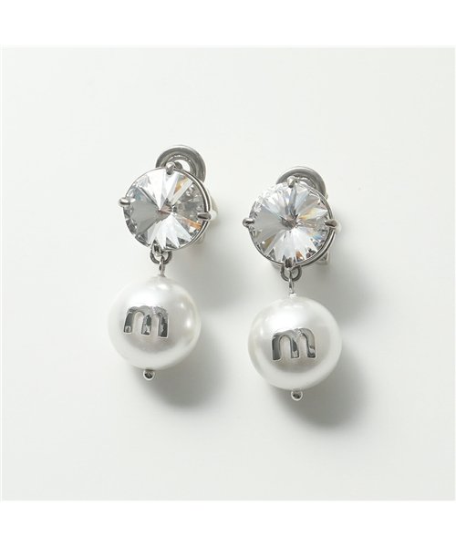 セール Miumiu ミュウミュウ 5jo561 2d4y ソリテールジュエル イヤリング アクセサリー F0zjj Acciaio White C レディース ミュウミュウ Miumiu Magaseek