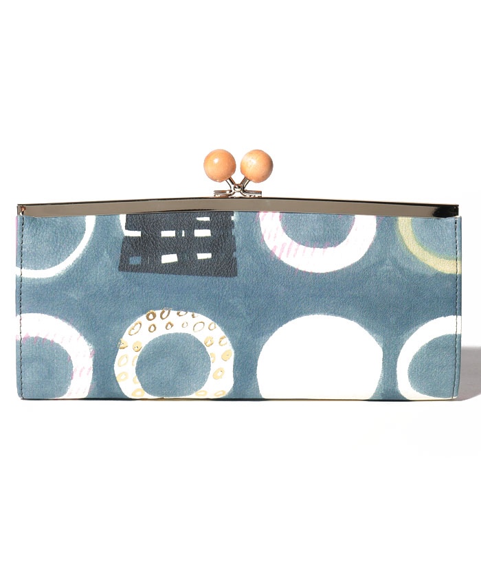 IEye's ワッカ(WAKKA) 口金長財布 グレー F IEye's ワッカ(WAKKA) 口金長財布 グレー F