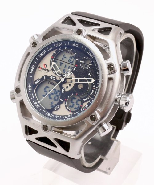 SP(エスピー)/【HPFS】アナデジ アナログ&デジタル腕時計 HPFS9520 メンズ腕時計 デジアナ/シルバー系