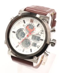 SP(エスピー)/【HPFS】アナデジ アナログ&デジタル腕時計 HPFS1860 メンズ腕時計 デジアナ/ホワイト系