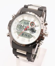 SP(エスピー)/【HPFS】アナデジ アナログ&デジタル腕時計 HPFS9507 メンズ腕時計 デジアナ/ホワイト系