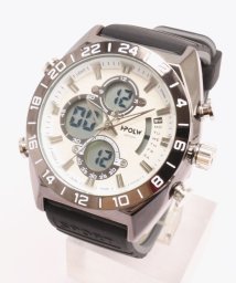 SP(エスピー)/【HPFS】アナデジ アナログ&デジタル腕時計 HPFS9608 メンズ腕時計 デジアナ/ホワイト系