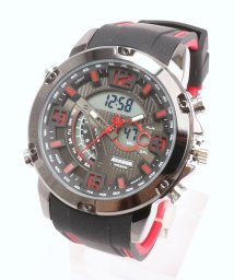 SP(エスピー)/【HPFS】アナデジ アナログ&デジタル腕時計 HPFS9907 メンズ腕時計 デジアナ/レッド系