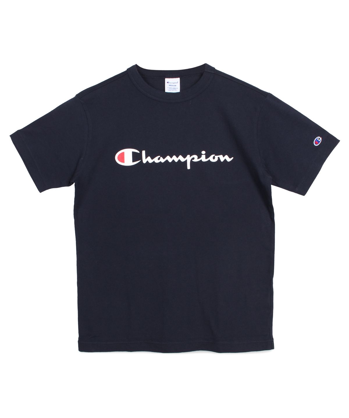 【レア】チャンピオン ワンポイント 刺繍 半袖Tシャツ グレー系 M