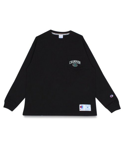 チャンピオン Champion Tシャツ 長袖 メンズ Long Sleeve T Shirt ブラック ホワイト ネイビー 黒 白 C3 T410 チャンピオン Champion Magaseek