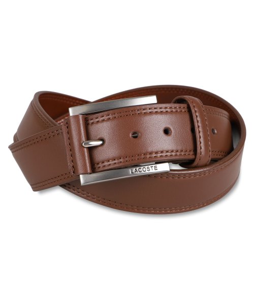 LACOSTE(ラコステ)/ラコステ LACOSTE ベルト メンズ BELT ブラック ネイビー ダークブラウン 黒 LB67855/ダークブラウン