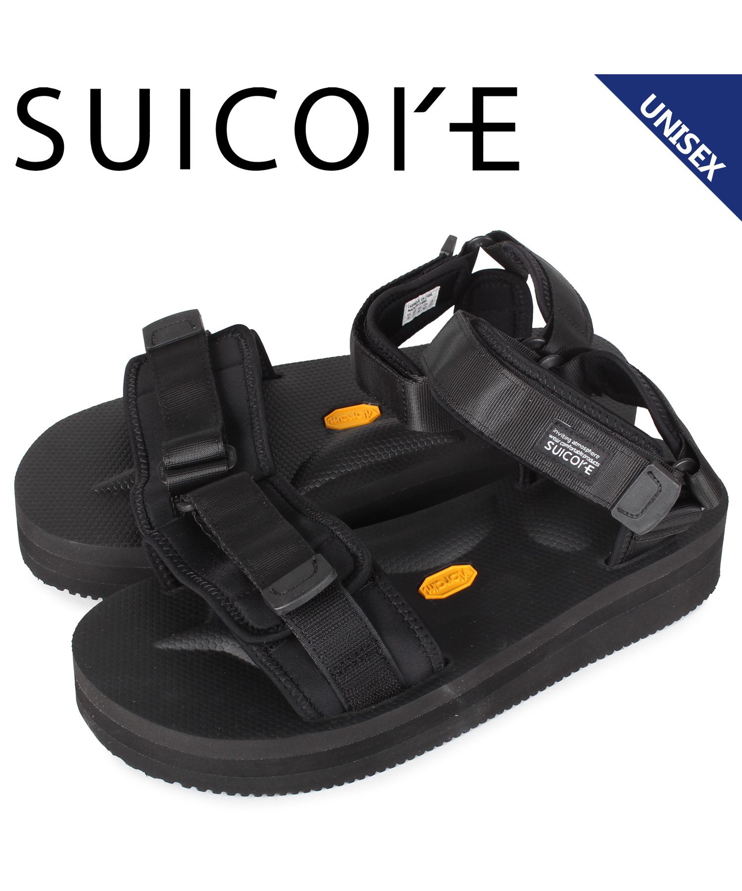 スイコック SUICOKE サンダル メンズ レディース 厚底 CEL－VPO ブラック 黒 OG－064VPO