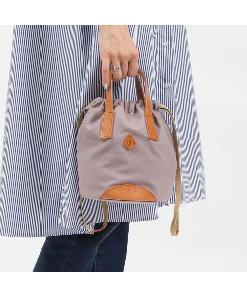 CLEDRAN(クレドラン)/クレドラン 巾着バッグ CLEDRAN バッグ HABI PURSE BAG トートバッグ 小さめ コンパクト 軽量 帆布 日本製 CL－3303 /ラベンダー