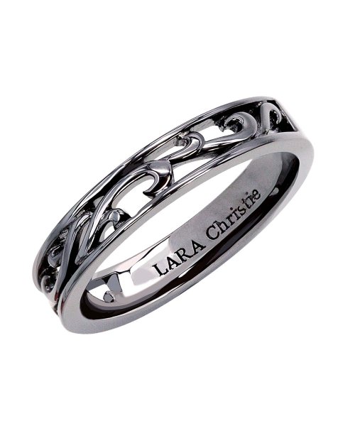 LARA Christie(ララクリスティー)/ララクリスティー ランソー シルバー リング 指輪 [ BLACK Label ] 23号 r6028－b－23/ブラック