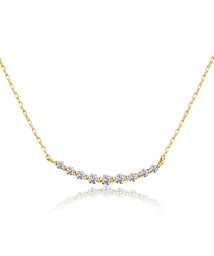 LARA Christie(ララクリスティー)/ララクリスティー ダイヤモンド 0.1ct スマイル ライン ネックレス ゴールド K18YG/ゴールド