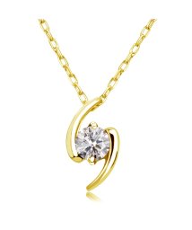 LARA Christie(ララクリスティー)/ララクリスティー 1粒 ダイヤモンド 0.1ct サターン ネックレス ゴールド K18YG/ゴールド