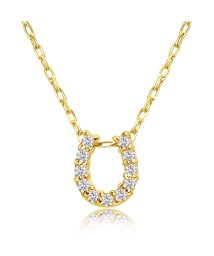 LARA Christie(ララクリスティー)/ララクリスティー ダイヤモンド ホースシュー ネックレス 11石 0.1ct K18 イエローゴールド/ゴールド